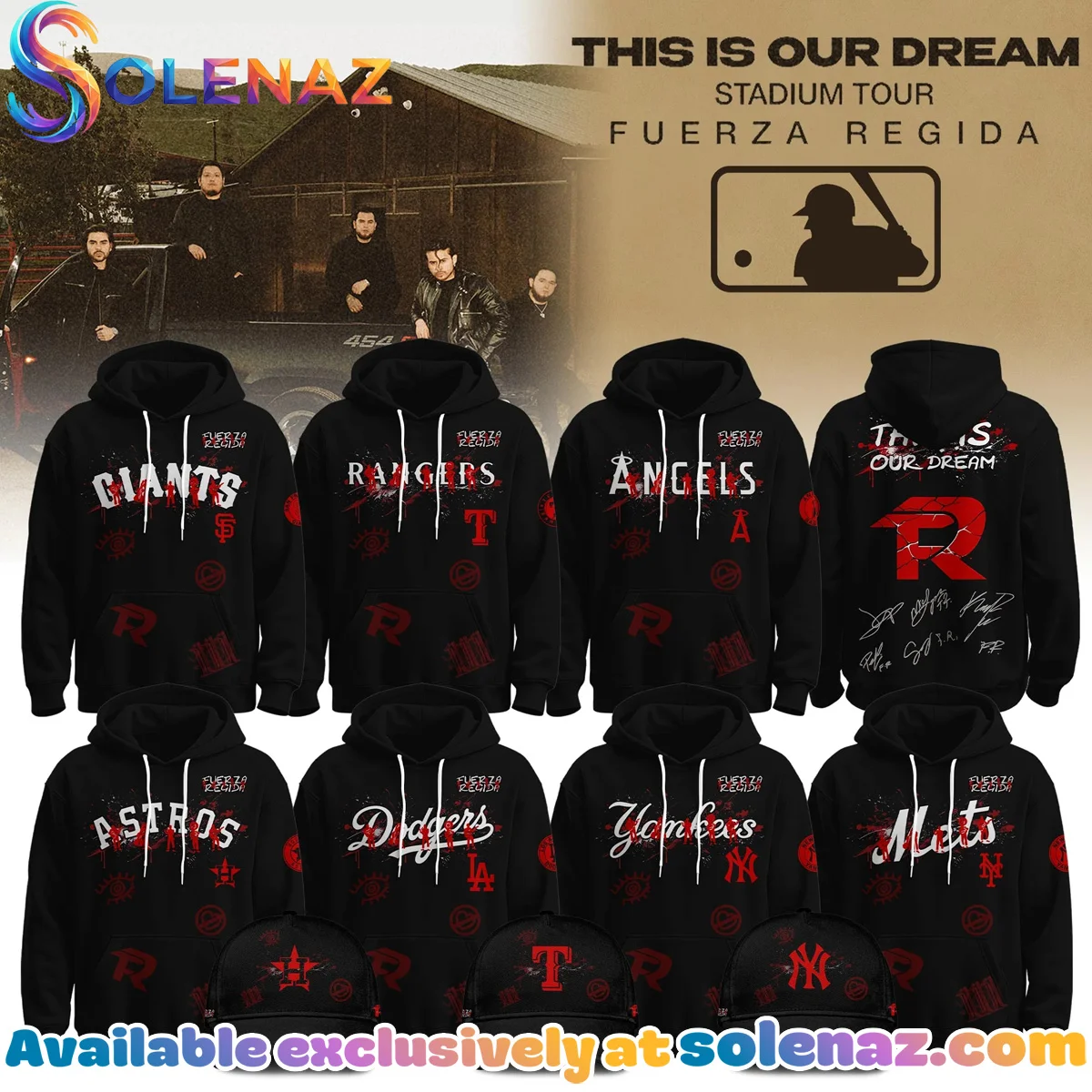 Baseball x Fuerza Regida This Is Our Dream Stadium Tour Shirt & Hoodie [Drop 1]