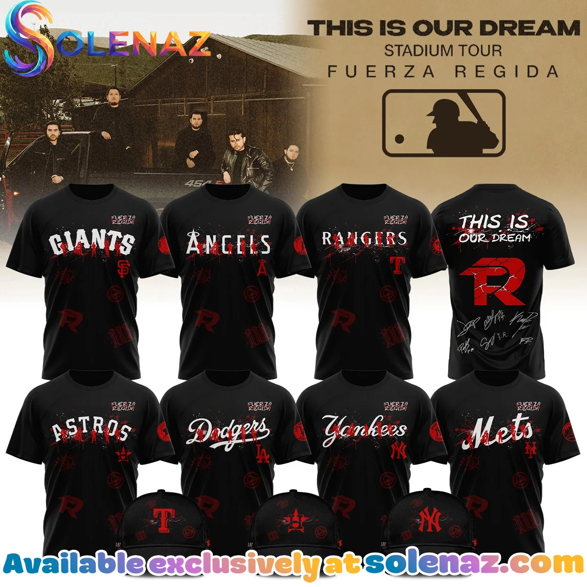 Baseball x Fuerza Regida This Is Our Dream Stadium Tour T-Shirt & Hoodie - Part 4