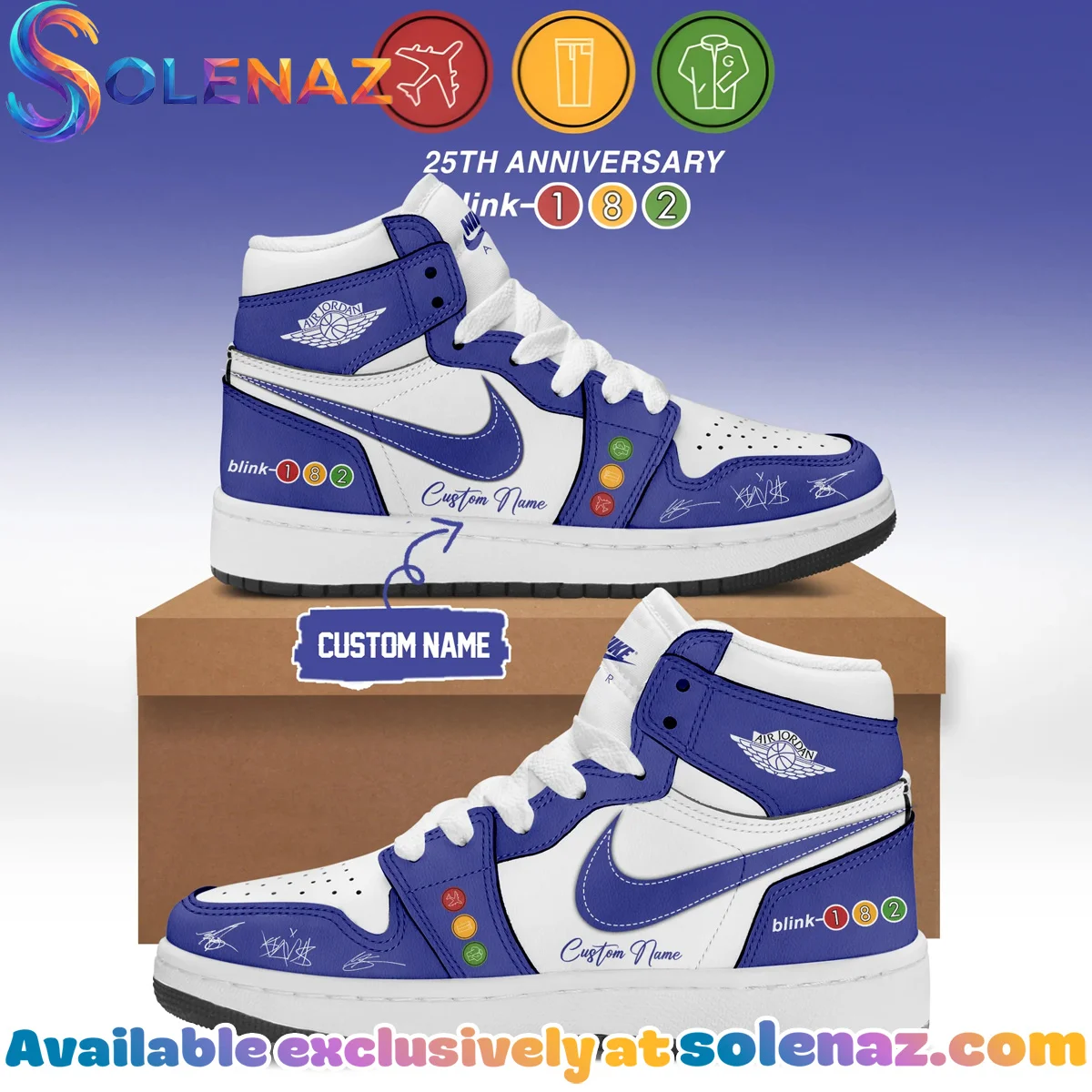 Blink-182 Anniversary Collection Custom Air Force 1 & Jordan 1 Shoes [Batch 2]
