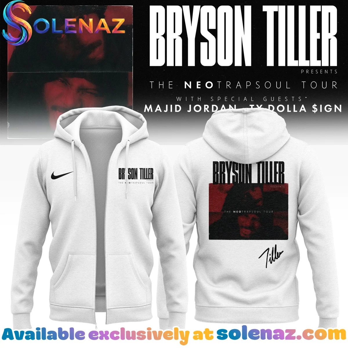 Bryson Tiller The Neo Trapsoul Tour T-Shirt & Hoodie (Release 2)