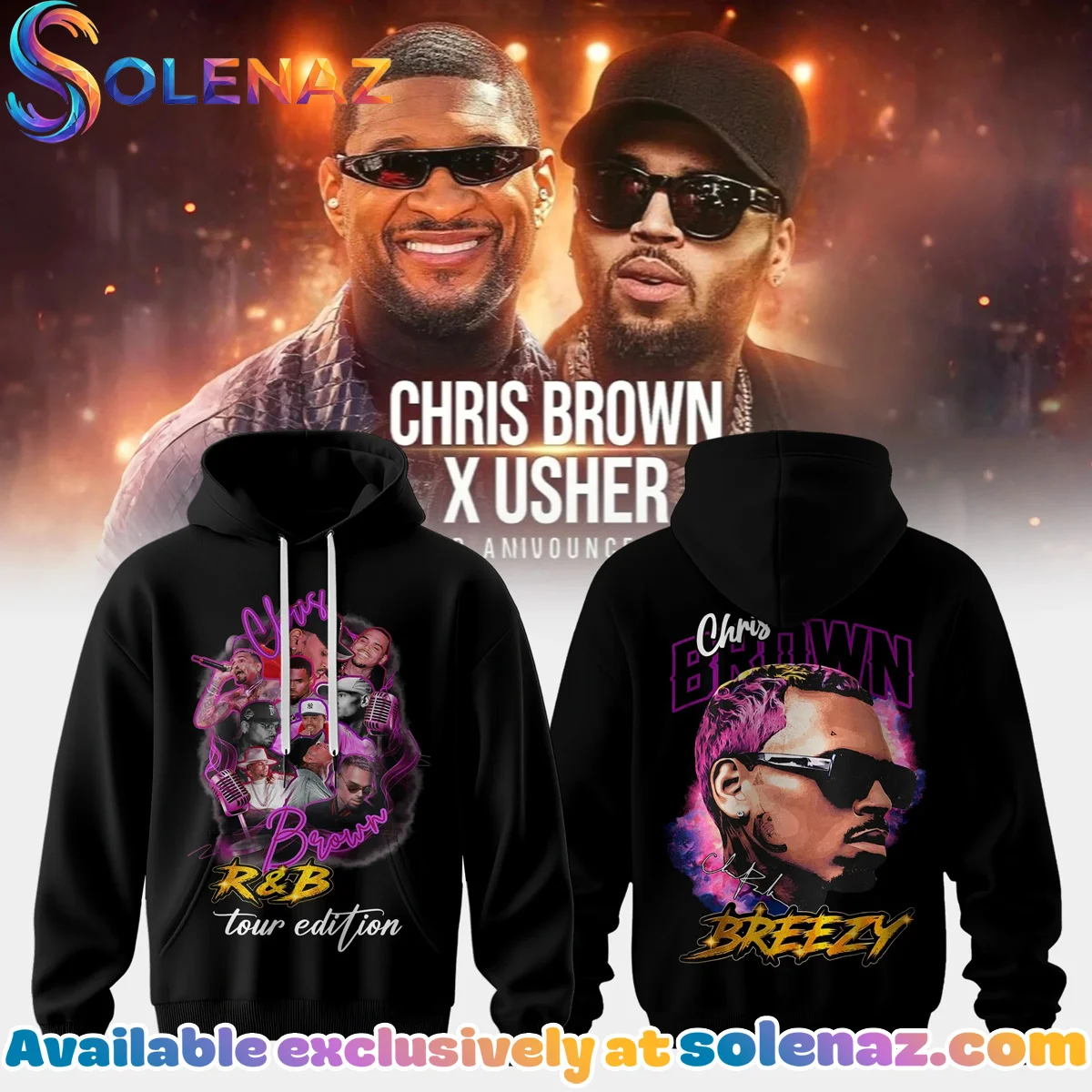 CHRIS BROWN x RAYMOND USHER R&B TOUR T-Shirt & Hoodie [Drop 1]