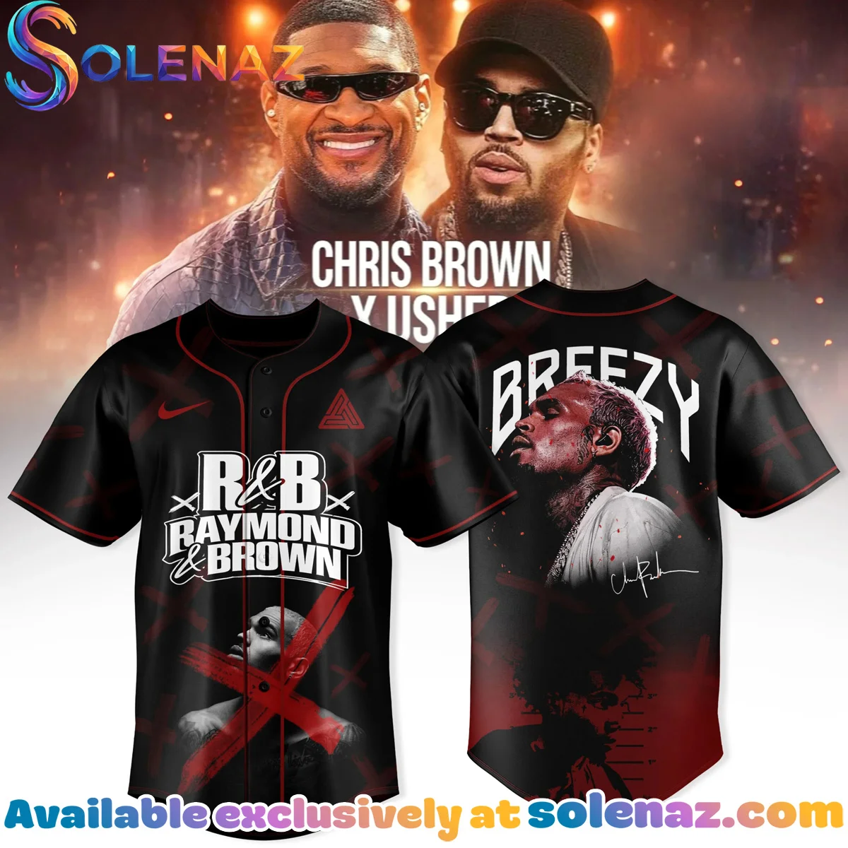 CHRIS BROWN x RAYMOND USHER R&B TOUR Jersey [Drop 2]