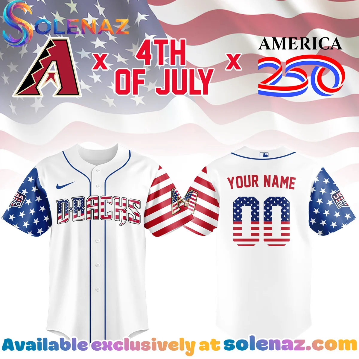 Classic D-Backs America250 Jersey Classic D-Backs America250 Jersey