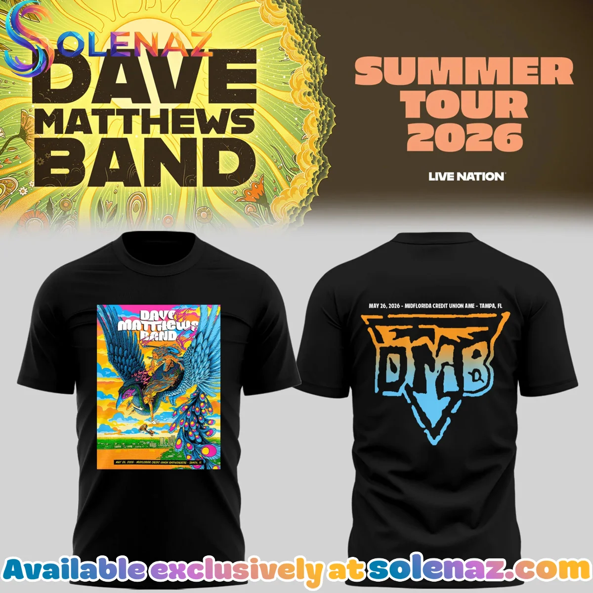 DMB Summer Tour Tampa FL T-Shirt & Hoodie - Series 7