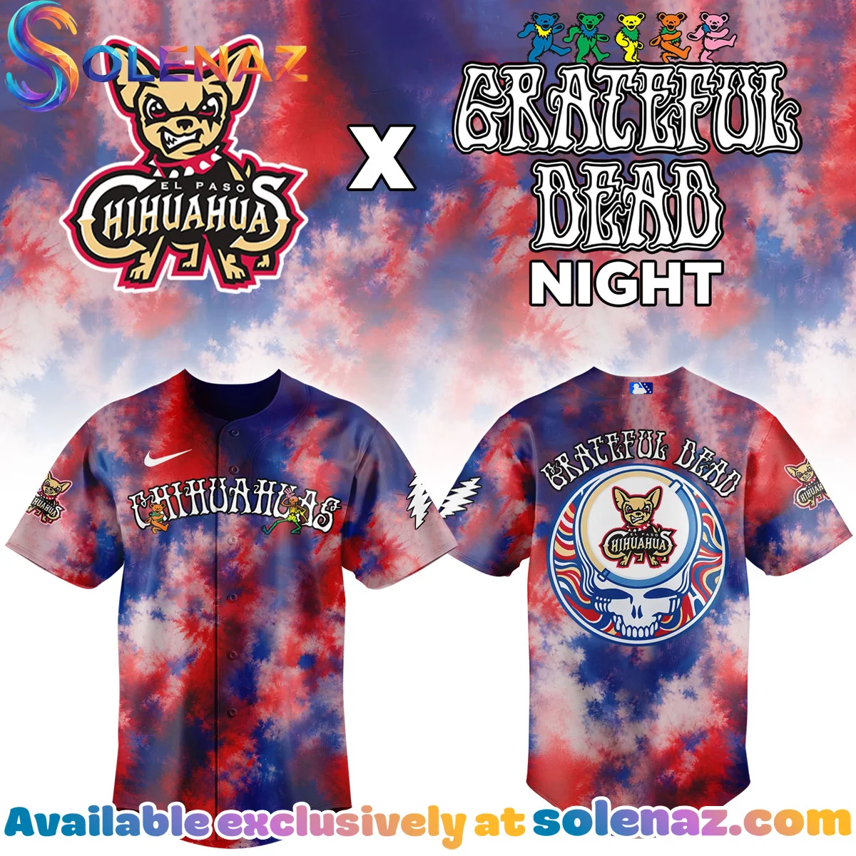 El Paso Chihuahuas x Grateful Dead Jersey El Paso Chihuahuas x Grateful Dead Jersey