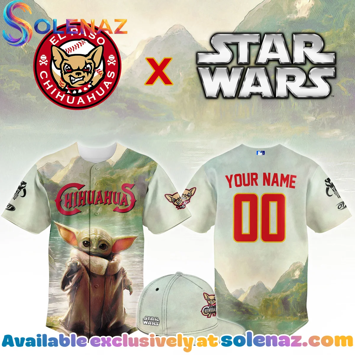 El Paso Chihuahuas Star Wars Baby Grogu Jersey