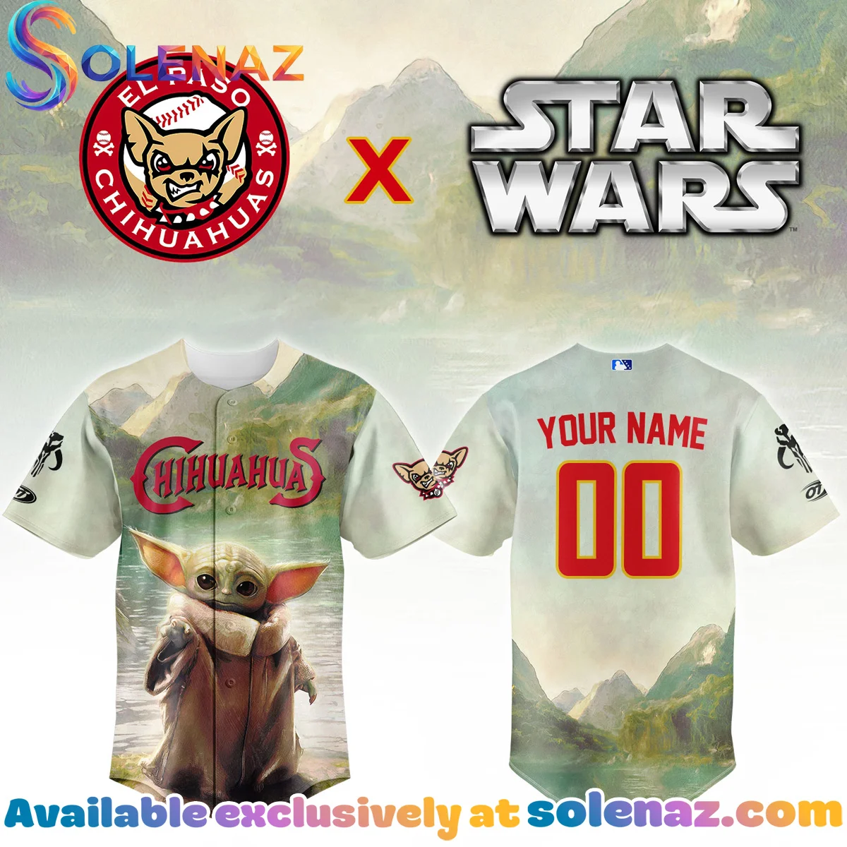 El Paso Chihuahuas Star Wars Baby Grogu Jersey El Paso Chihuahuas Star Wars Baby Grogu Jersey