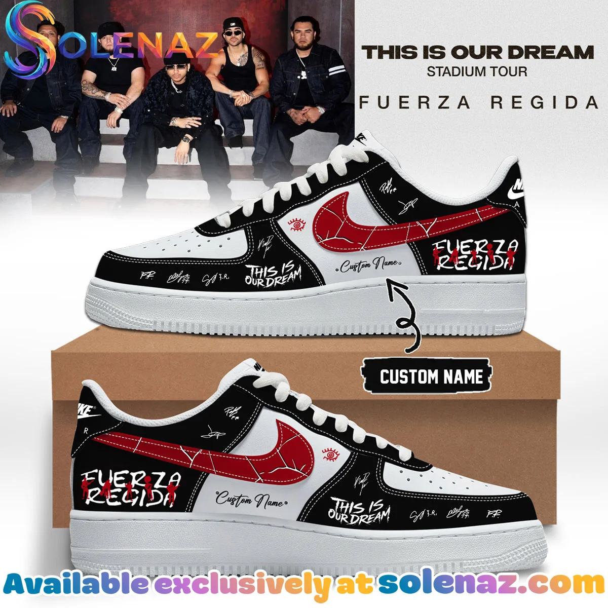 Fuerza Regida This Is Our Dream Stadium Tour Sneakers | Statement | 2026 Edition Drop - Variant 3