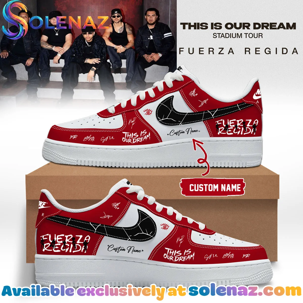 Fuerza Regida This Is Our Dream Stadium Tour Sneakers | Classic - Perfect Fan Gift (Release 6)