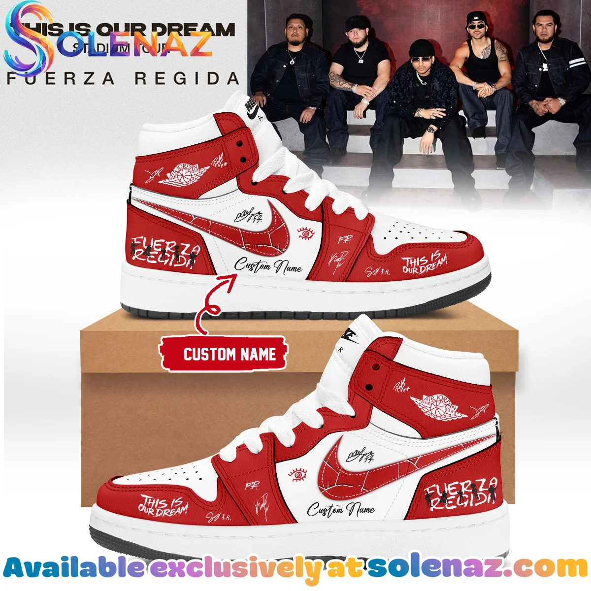 Fuerza Regida This Is Our Dream Stadium Tour Vintage Sneakers - Urban Fashion [Batch 2]