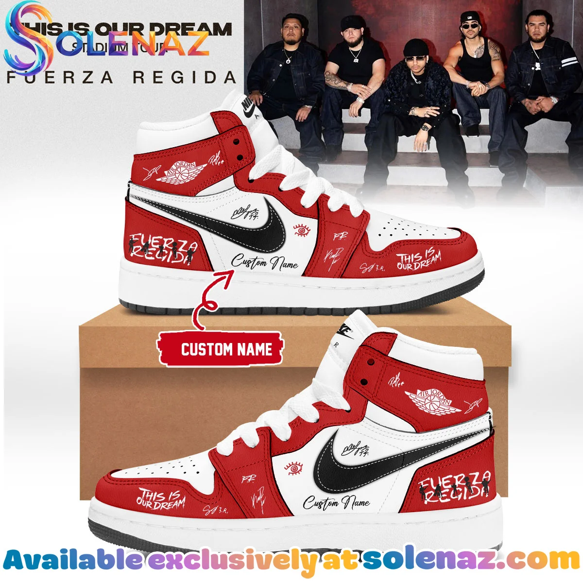 Grail Fuerza Regida This Is Our Dream Stadium Tour Sneakers [Drop 3]