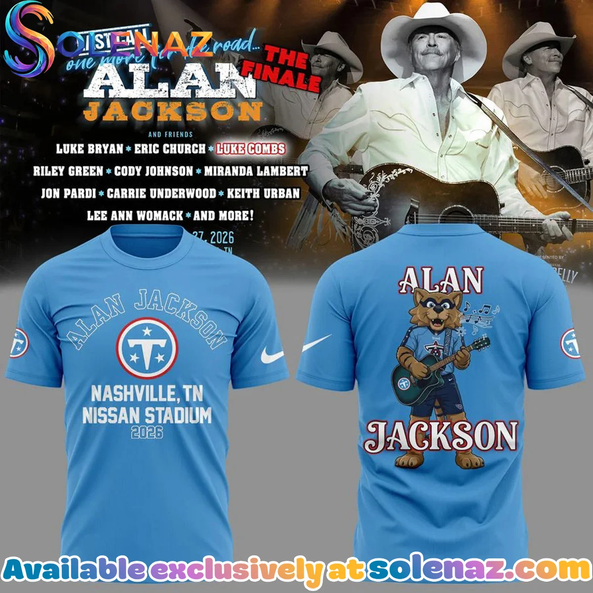 Alan Jackson x Tennessee Titans Last Call One More for the Road T-Shirt & Hoodie