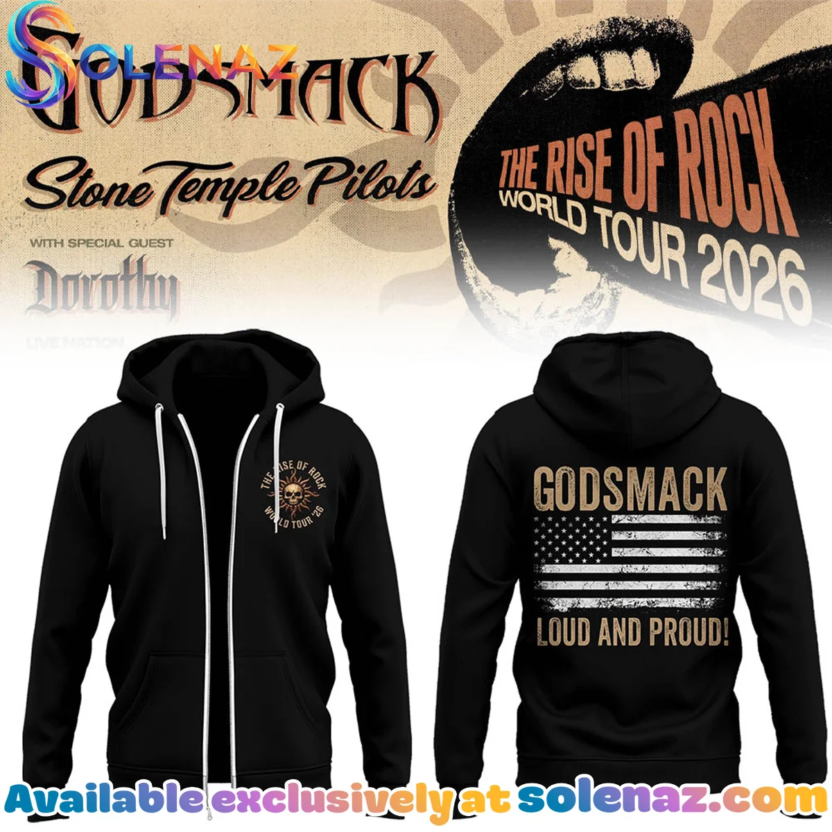 The Rise Of Rock Tour T-Shirt & Hoodie - Part 1