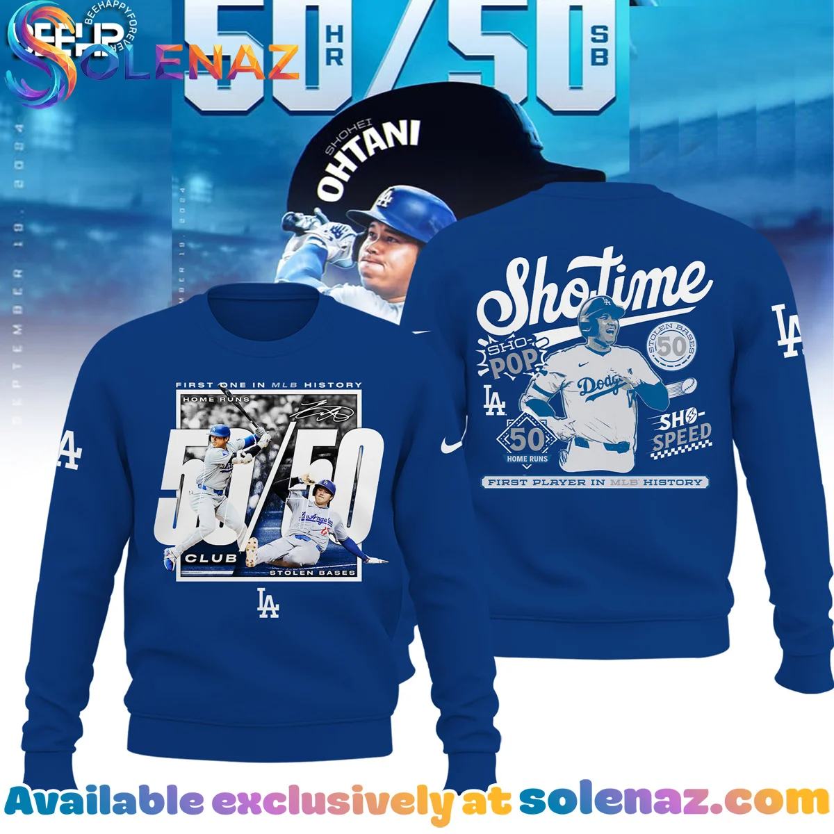 Los Angeles Dodgers Shohei Ohtani 5050 Club T-Shirt & Hoodie Los Angeles Dodgers Shohei Ohtani 5050 Club T-Shirt & Hoodie