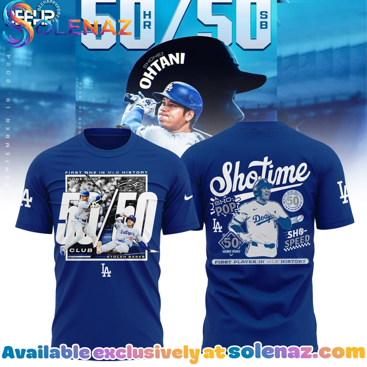 Los Angeles Dodgers Shohei Ohtani 5050 Club T-Shirt & Hoodie Los Angeles Dodgers Shohei Ohtani 5050 Club T-Shirt & Hoodie