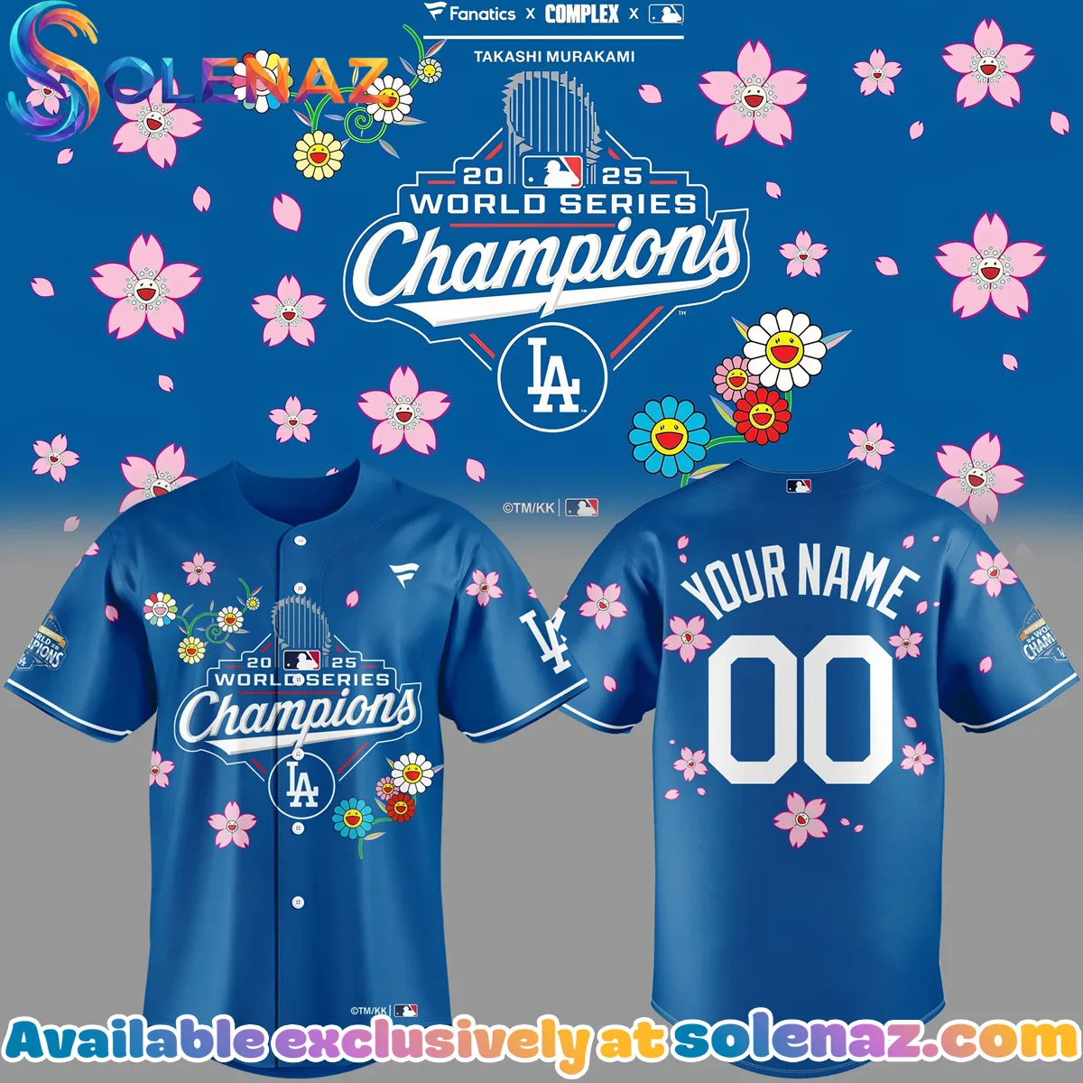 Retro Los Angeles Dodgers x Takashi Murakami Jersey