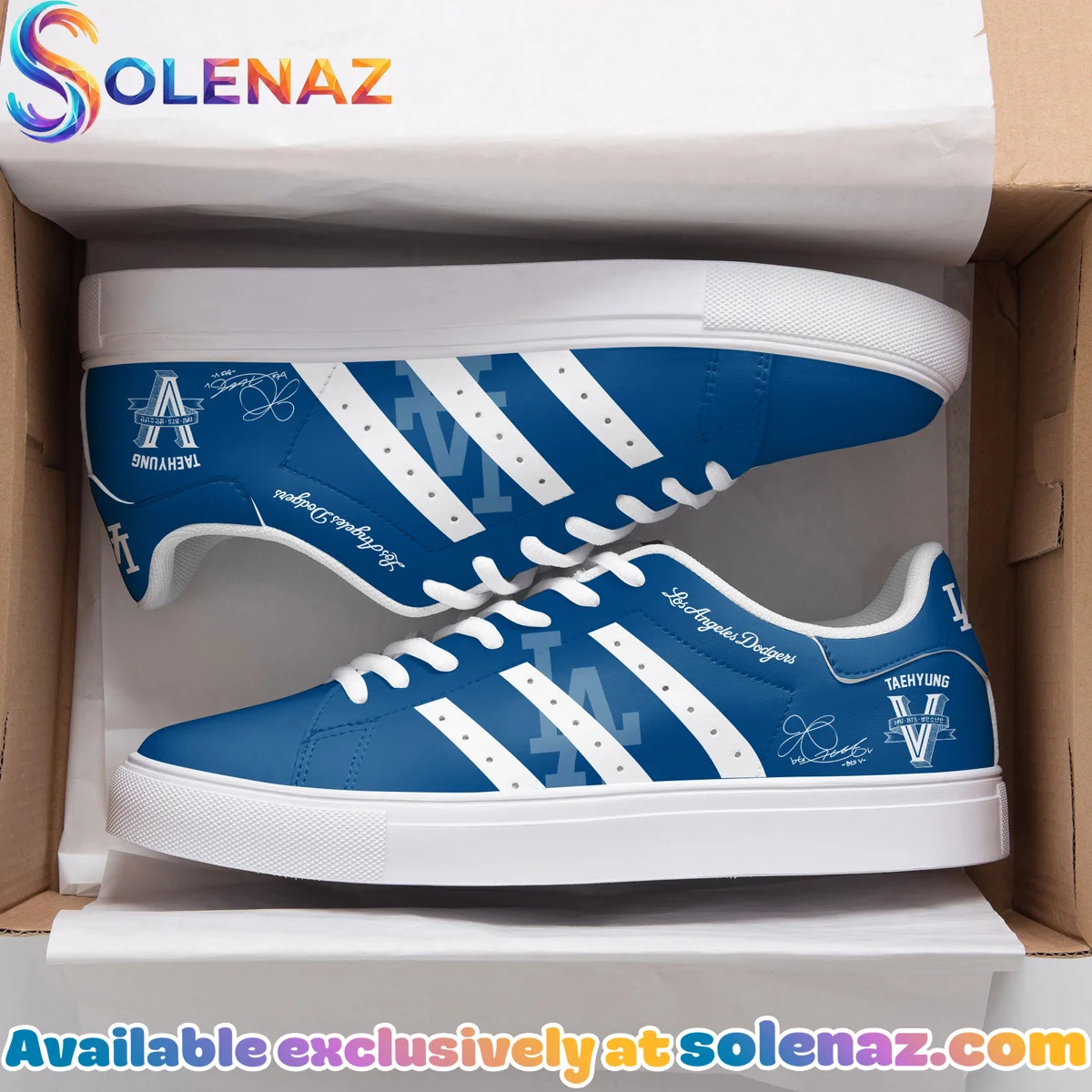 Los Angeles Dodgers x V BTS Custom Air Force 1 & Jordan 1 Shoes