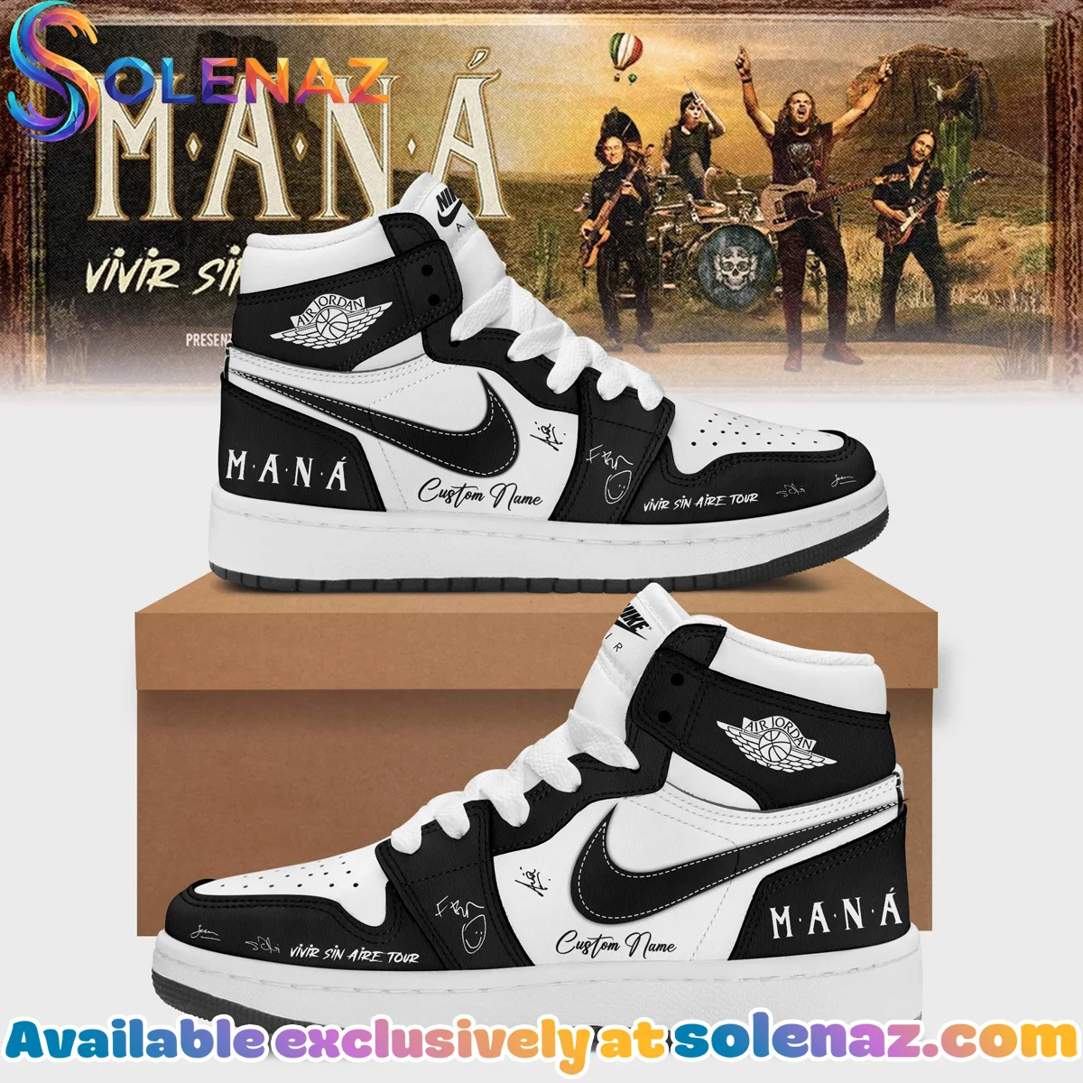 Mana Vivir Sin Aire Tour Custom Air Force 1 & Jordan 1 Shoes [Batch 1]