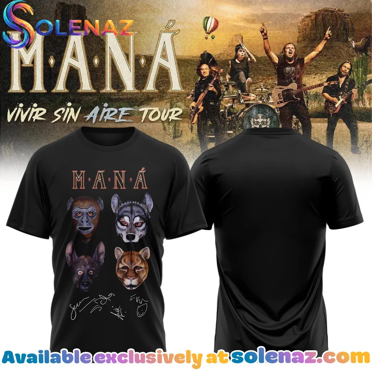 Mana Vivir Sin Aire Tour T-Shirt & Hoodie - Series 1