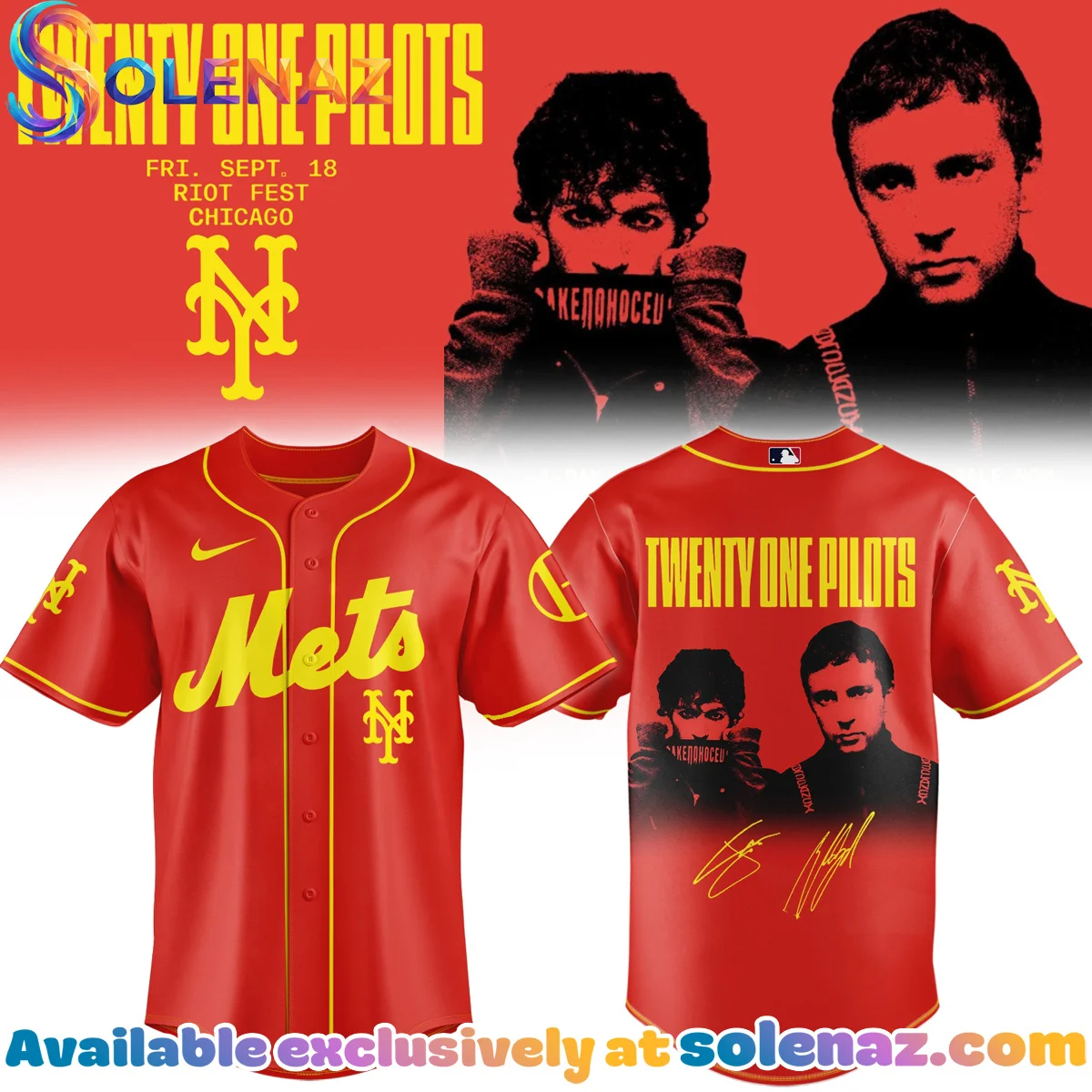 MLB x Twenty One Pilots Jersey (Design 1) MLB x Twenty One Pilots Jersey (Design 1)