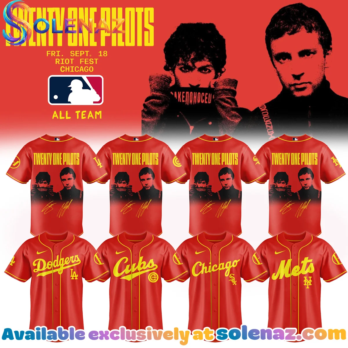 MLB x Twenty One Pilots Jersey (Design 1)