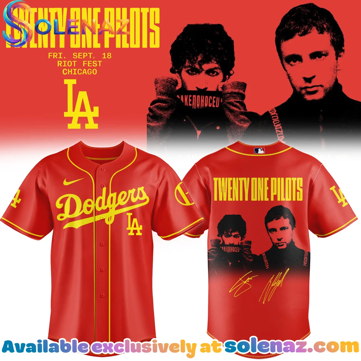 MLB x Twenty One Pilots Jersey (Design 1) MLB x Twenty One Pilots Jersey (Design 1)