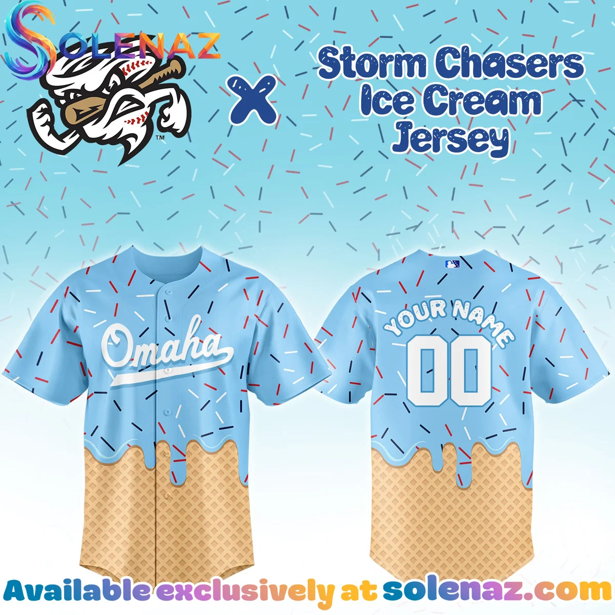 Omaha Storm Chasers Ice Cream Jersey Omaha Storm Chasers Ice Cream Jersey
