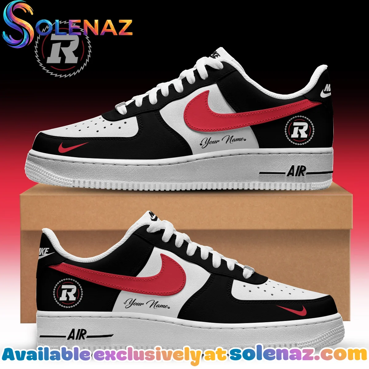 Ottawa Redblacks CFL Custom Air Force 1 & Jordan 1 Shoes