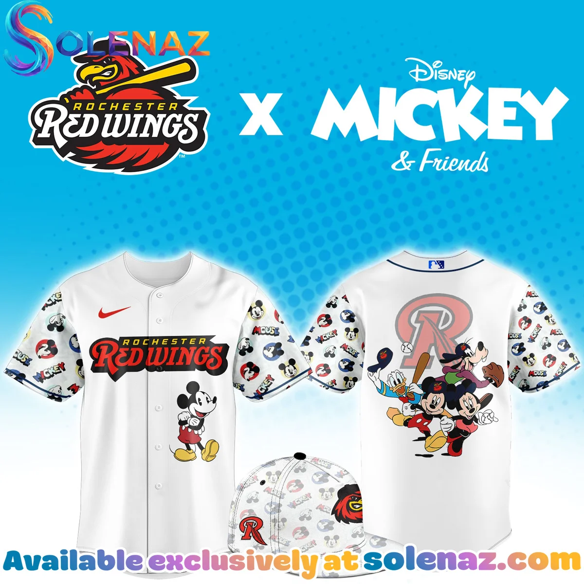 Rochester Red Wings x Mickey Friends Jersey