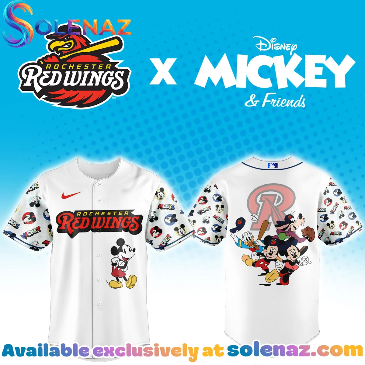 Rochester Red Wings x Mickey Friends Jersey Rochester Red Wings x Mickey Friends Jersey