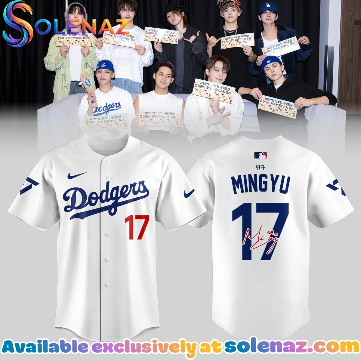 Seventeen In Los Angeles Dodgers Jersey Seventeen In Los Angeles Dodgers Jersey