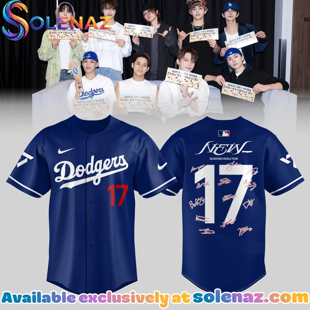 Seventeen x Los Angeles Dodgers Jersey