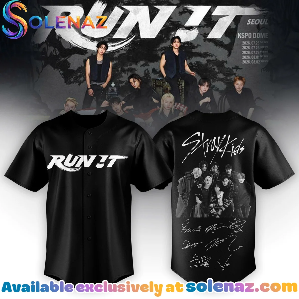 Stray Kids Run It World Tour Jersey