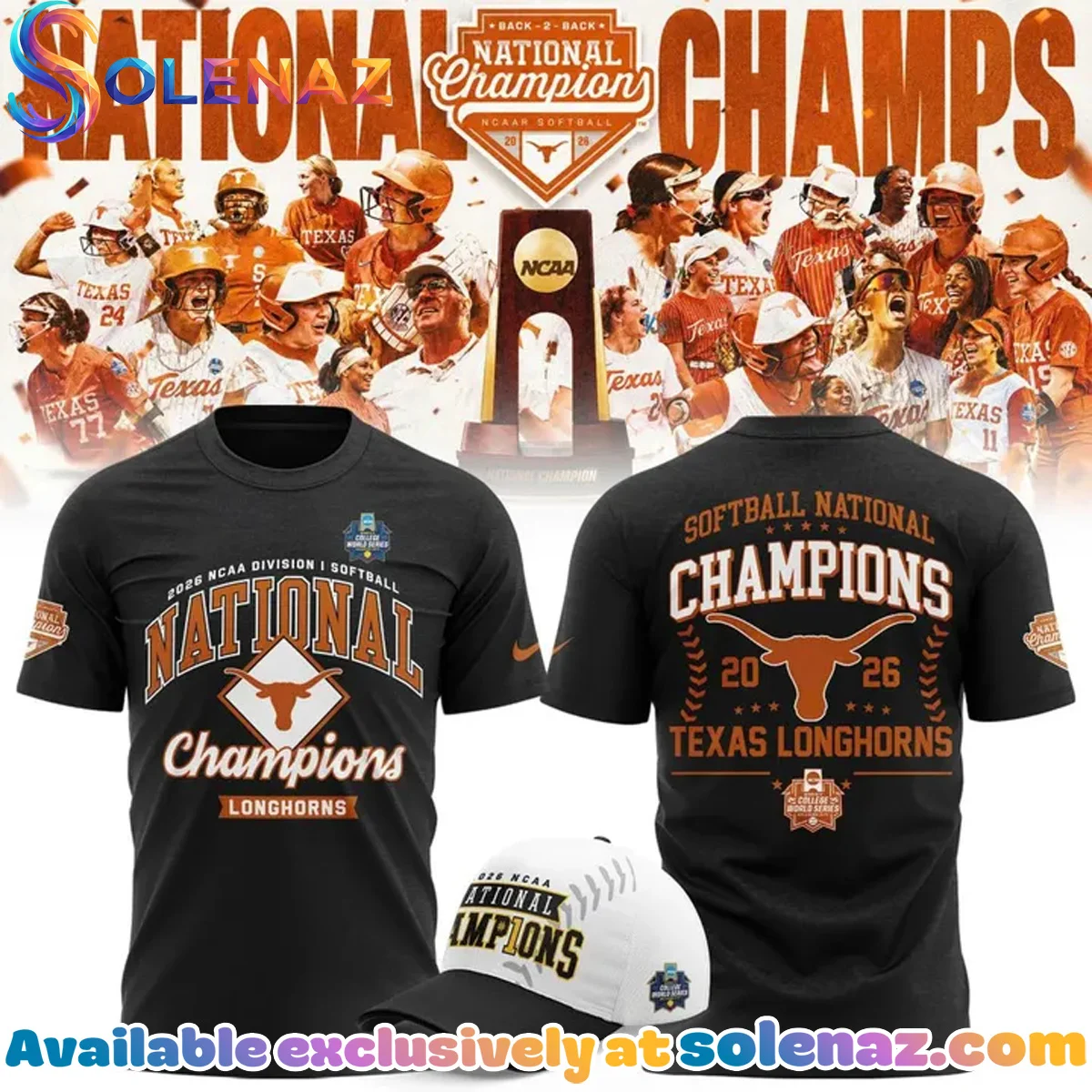 Texas Longhorns Softball National Champions T-Shirt - 2026 Edition | Custom [Batch 1]