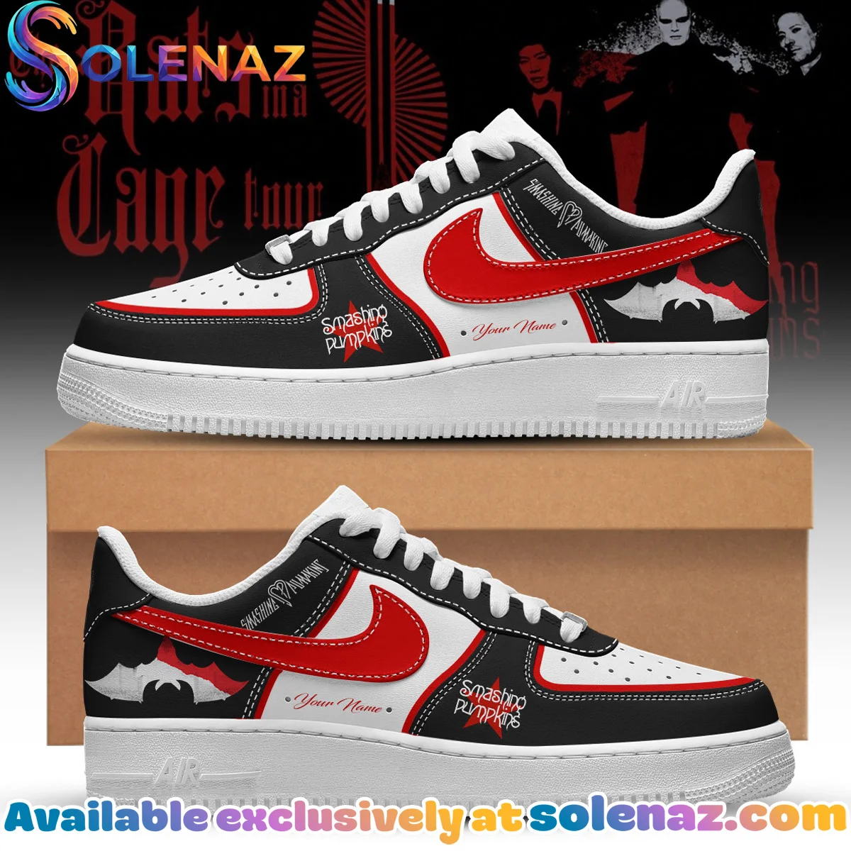 The Smashing Pumpkins Rats In A Cage Custom Air Force 1 & Jordan 1 Shoes - Series 2