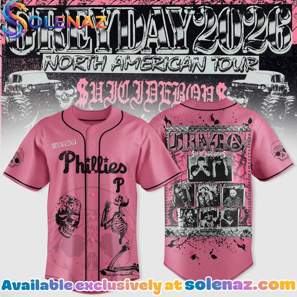 uicideboy$ Greyday North American Tour Jersey