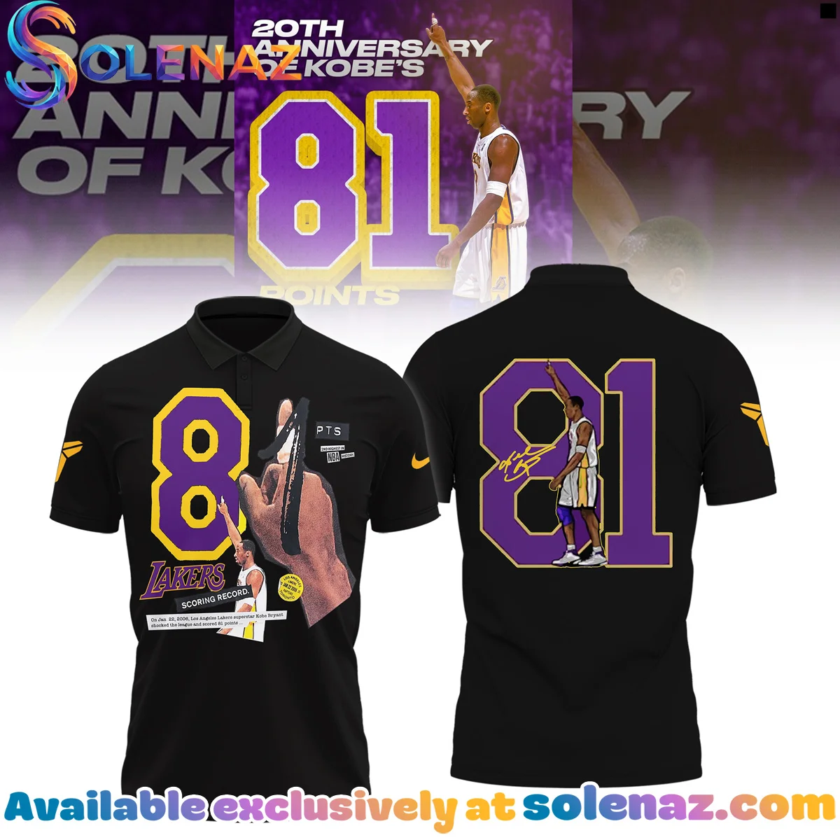 Kobe Bryant 81 Points Shirt & Hoodie (Release 3) Kobe Bryant 81 Points Shirt & Hoodie (Release 3)