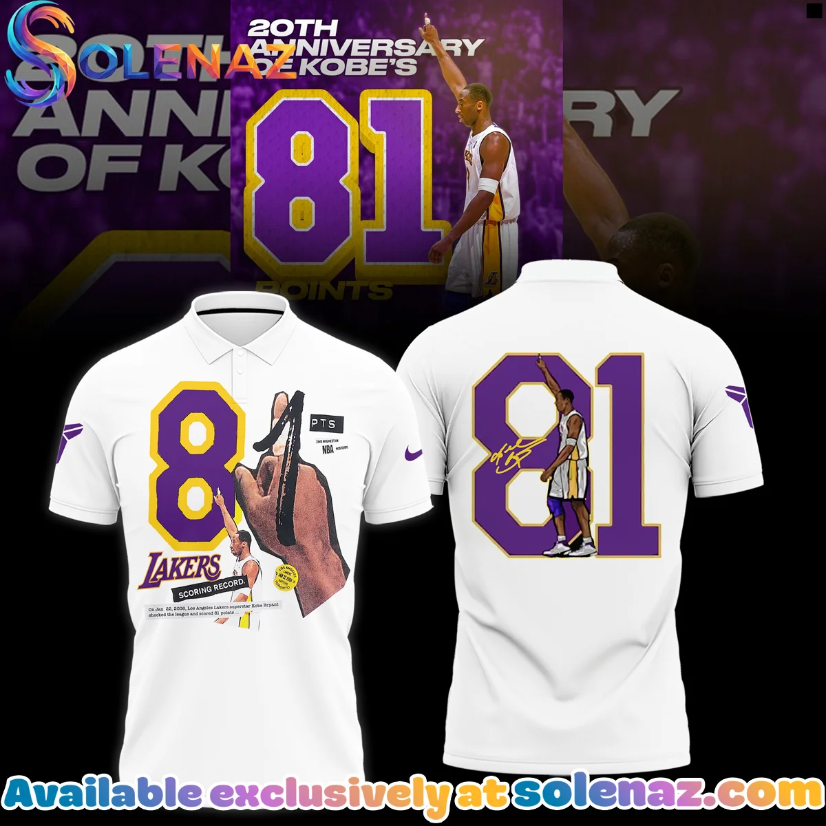 Kobe Bryant 81 Points Shirt & Hoodie (Release 3) Kobe Bryant 81 Points Shirt & Hoodie (Release 3)