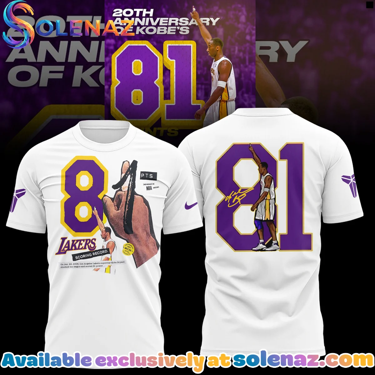 Kobe Bryant 81 Points Shirt & Hoodie [Drop 2]