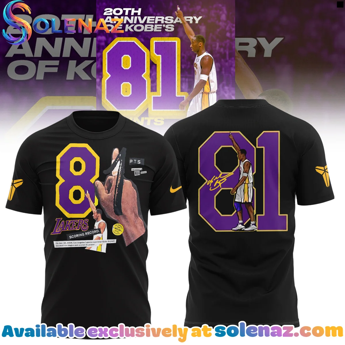 Kobe Bryant 81 Points T-Shirt & Hoodie [Batch 4]