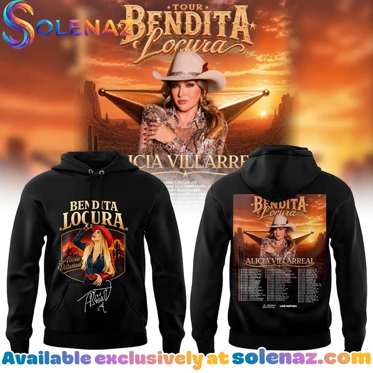 Alicia Villarreal Bendita Locura Tour Shirt & Hoodie (Release 2)