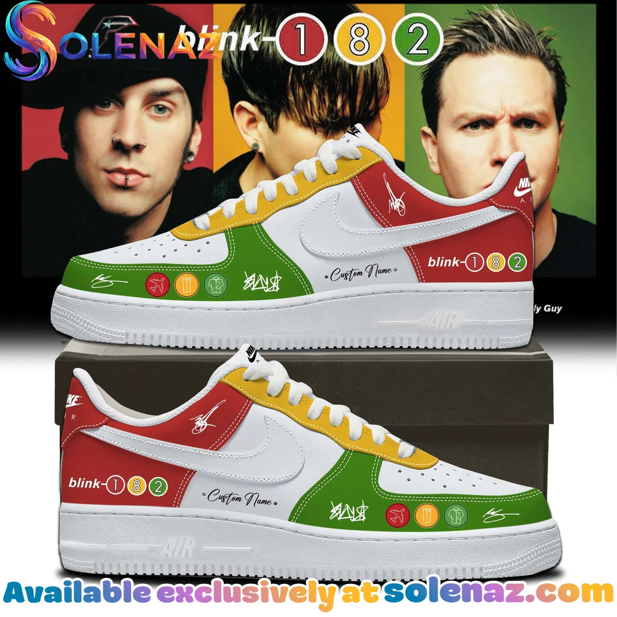 Blink-182 Custom Air Force 1 & Jordan 1 Shoes [Drop 3]