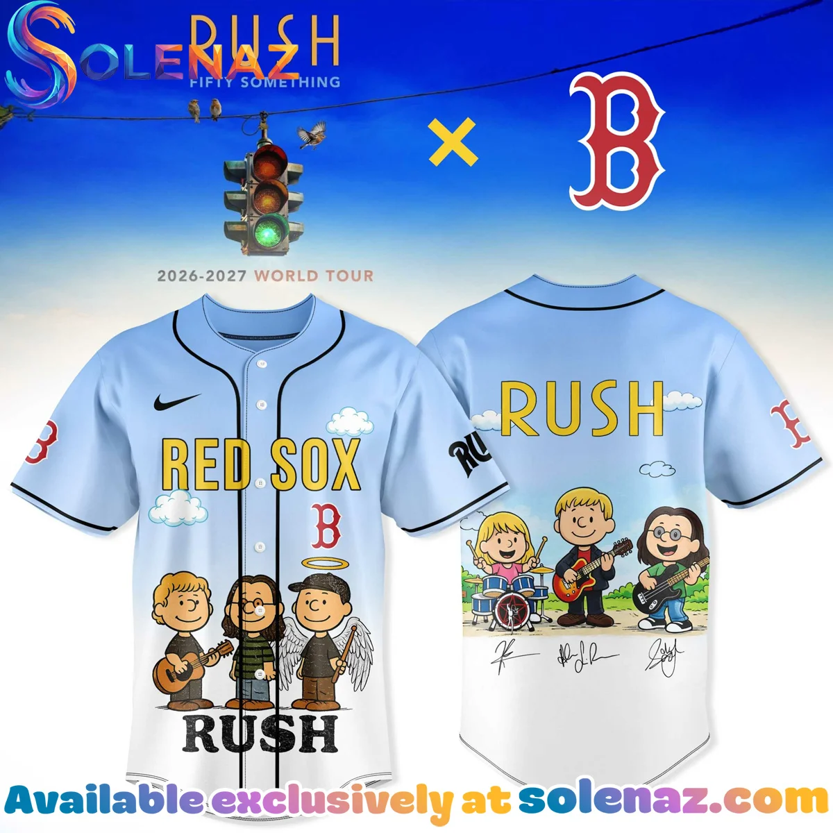 Boston Bruins x RUSH Fifty Something World Tour T-Shirt & Hoodie (Design 2)