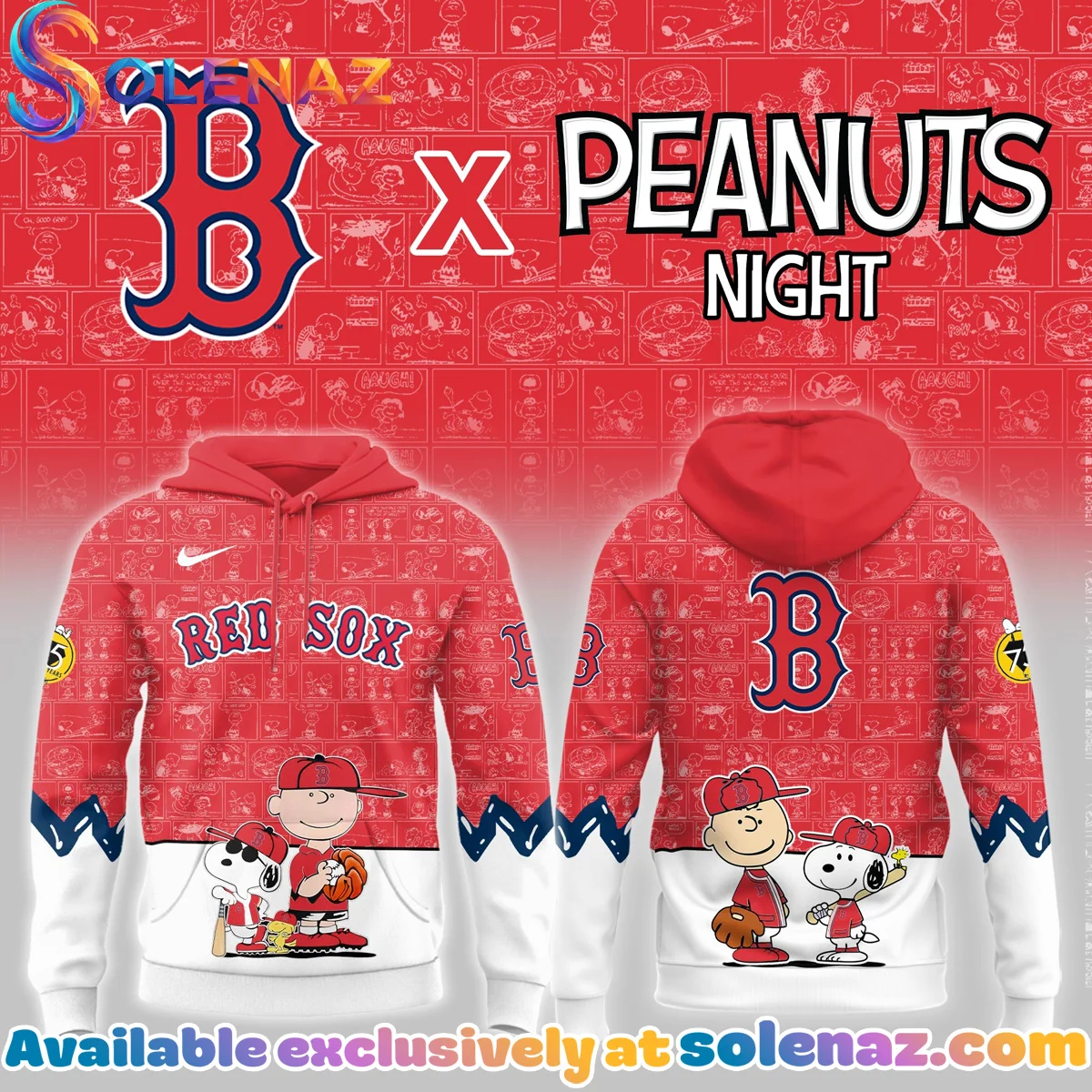 Boston Red Sox x Peanuts Shirt & Hoodie - Series 1
