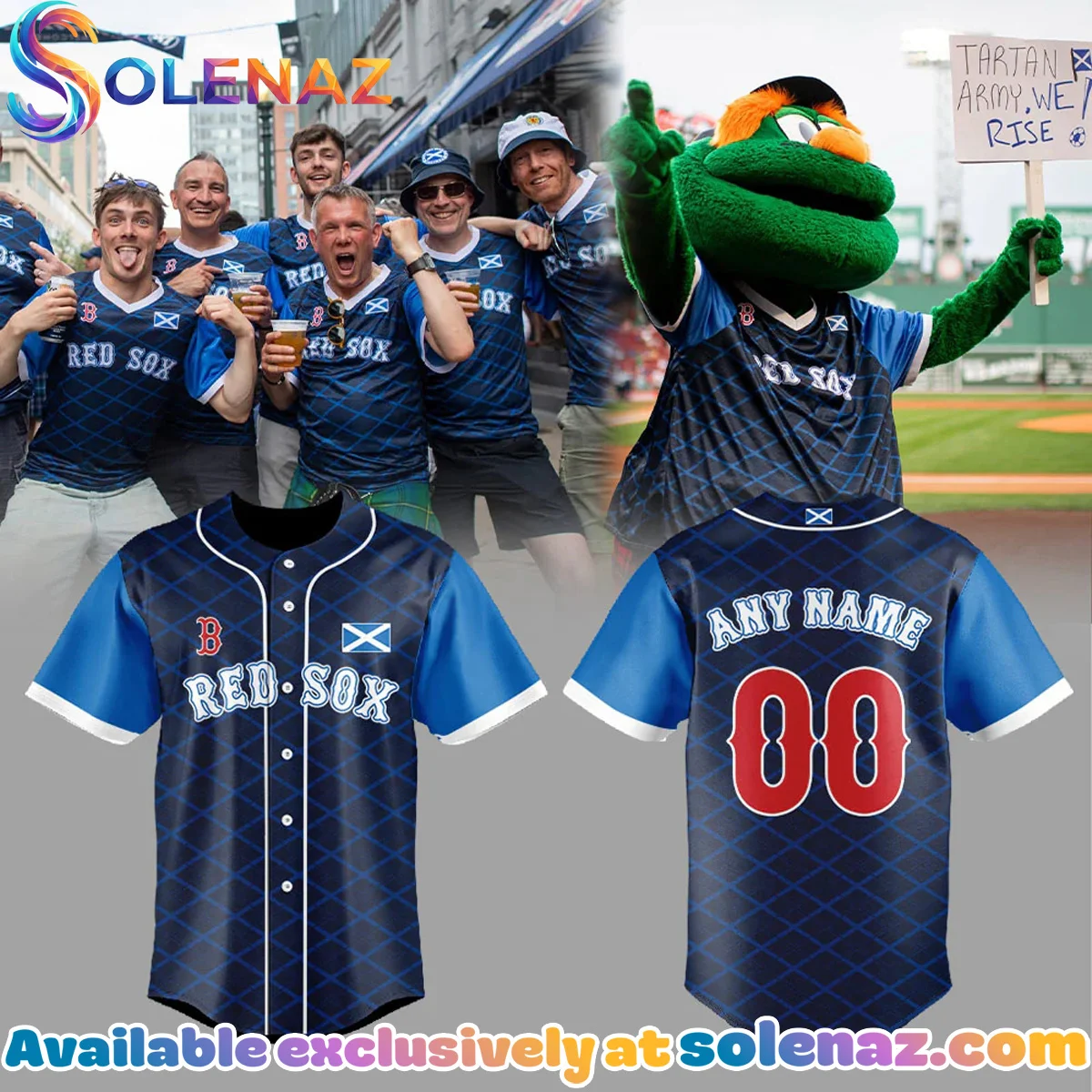 Boston Red Sox Scottish Celebration Jersey (Design 4)