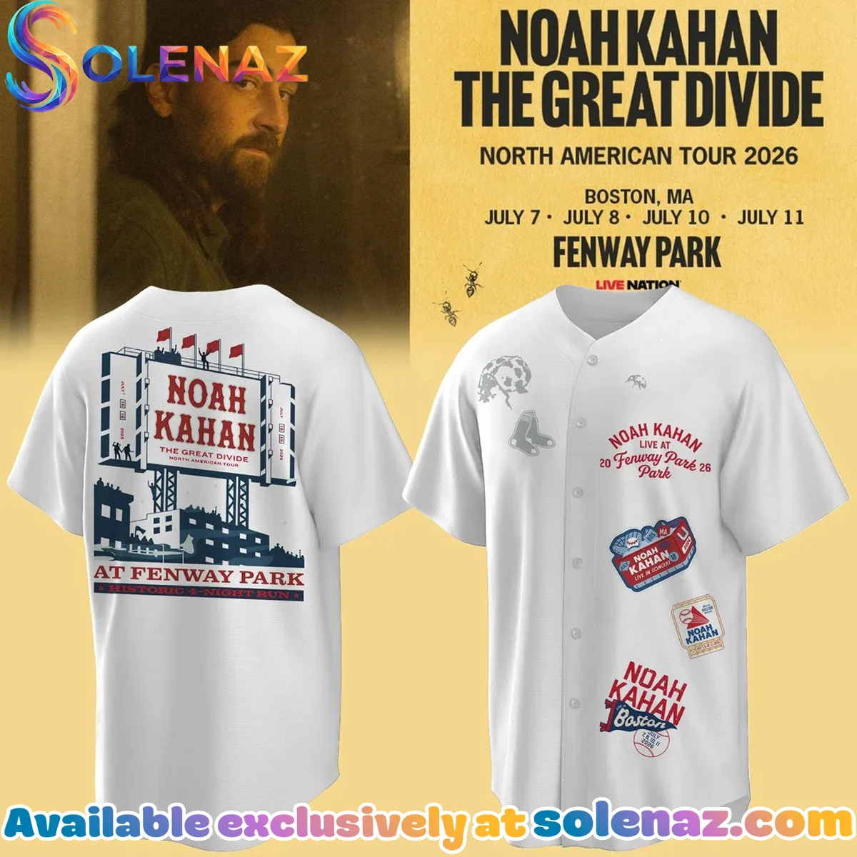 Boston Red Sox x Noah Kahan The Great Divide Tour Jersey [Batch 3]