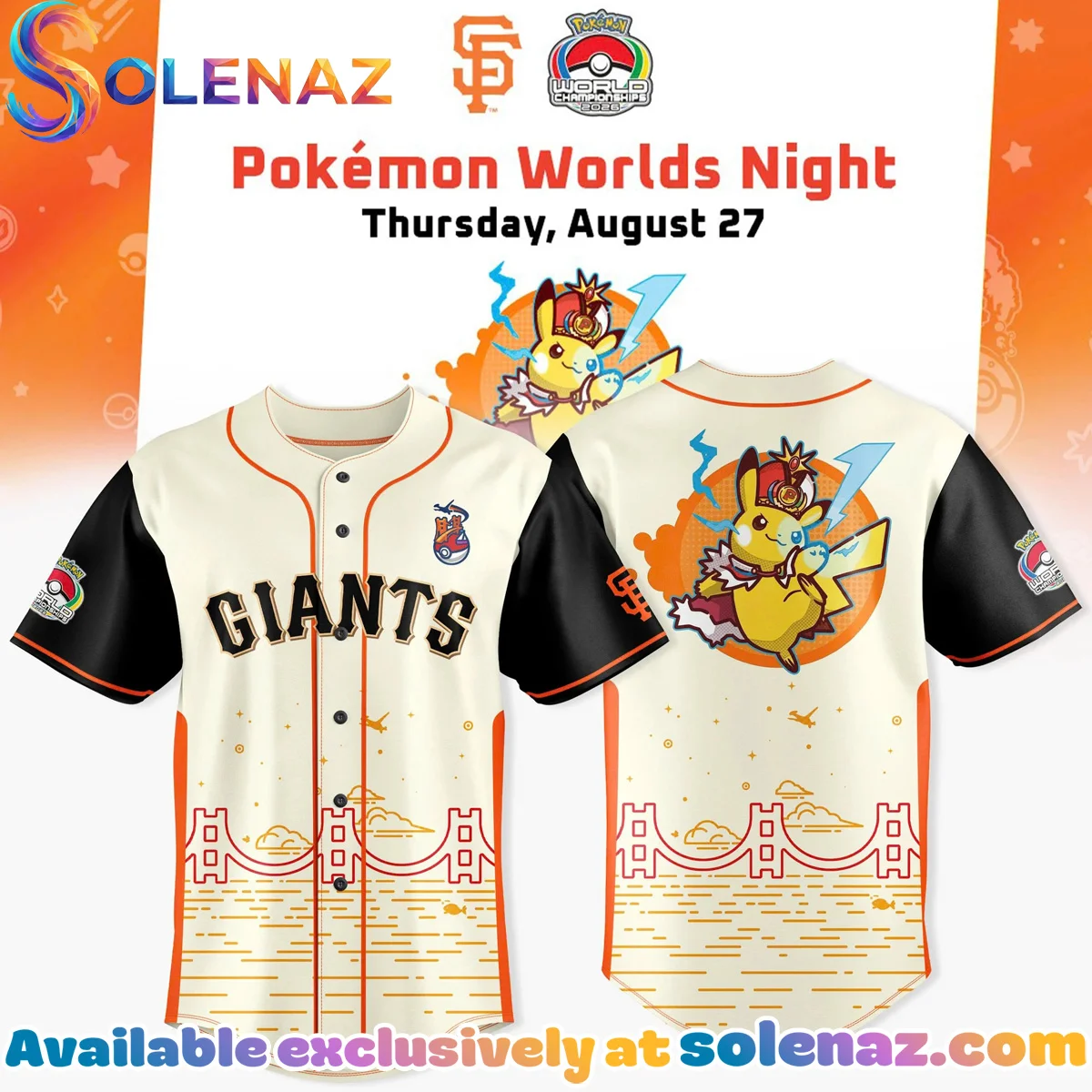 Pokémon Worlds Night x Giants Pride Shirt & Hoodie
