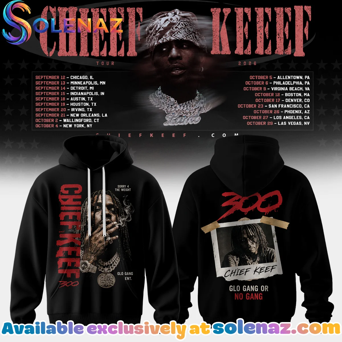 Chief Keef Live Tour Shirt & Hoodie - Variant 11