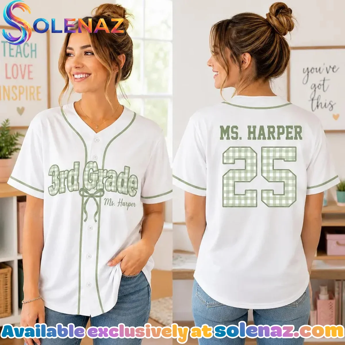 1st Grade Teacher Baseball Jersey - Part 2