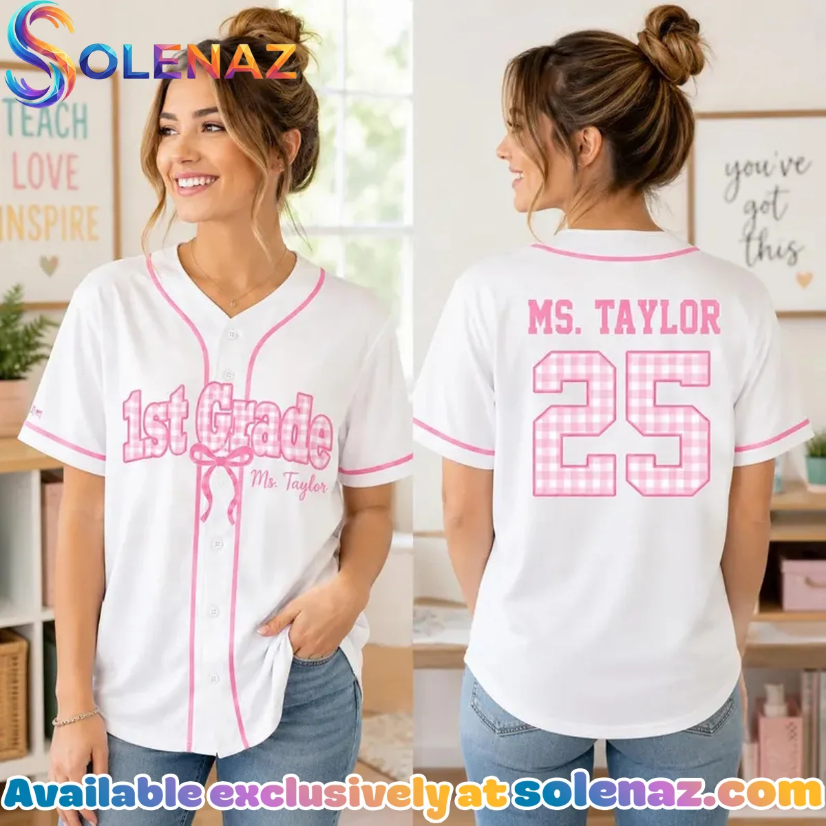 1st Grade Teacher Baseball Jersey - Part 3
